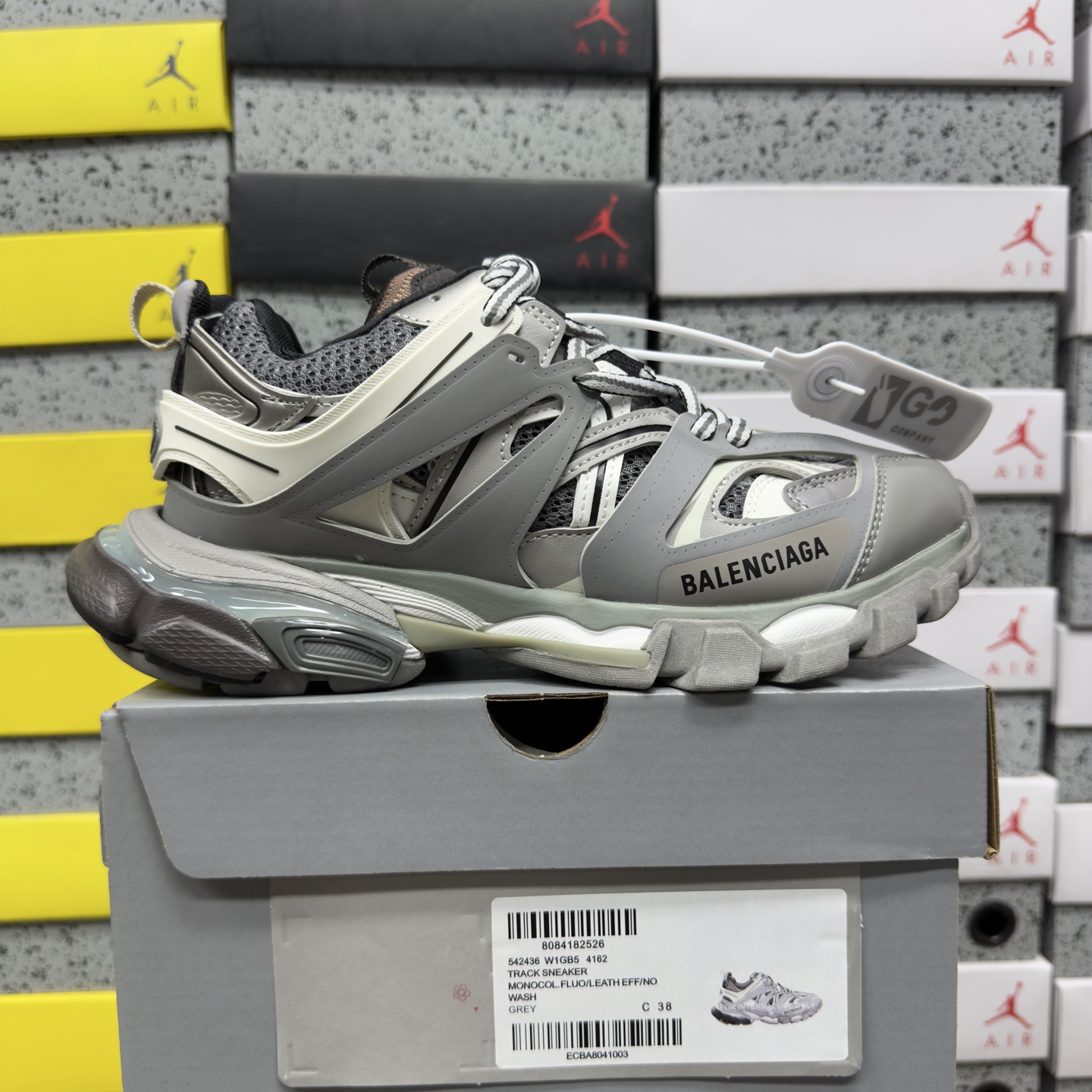 Balenciaga BLCG Track 4162 Grey Black Label - Image 10