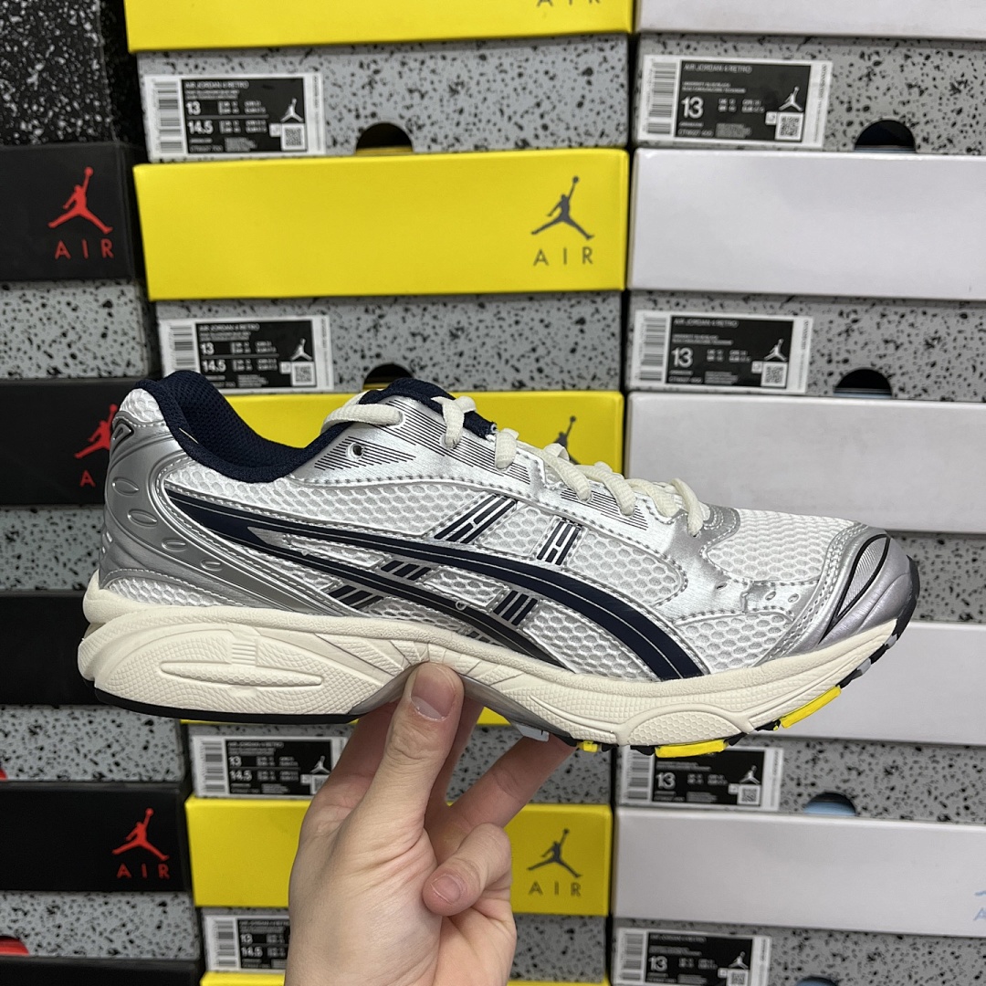 ASICS Gel-Kayano 14 JJJJound White Navy 1203A961-100 (Silver) - Image 3