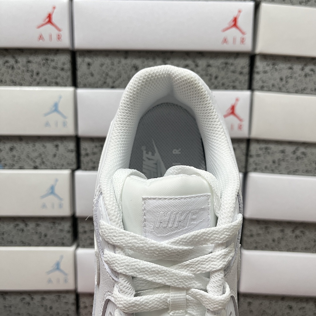 Nike Air Max 90 Leather Triple White CZ5594-100 - Image 17