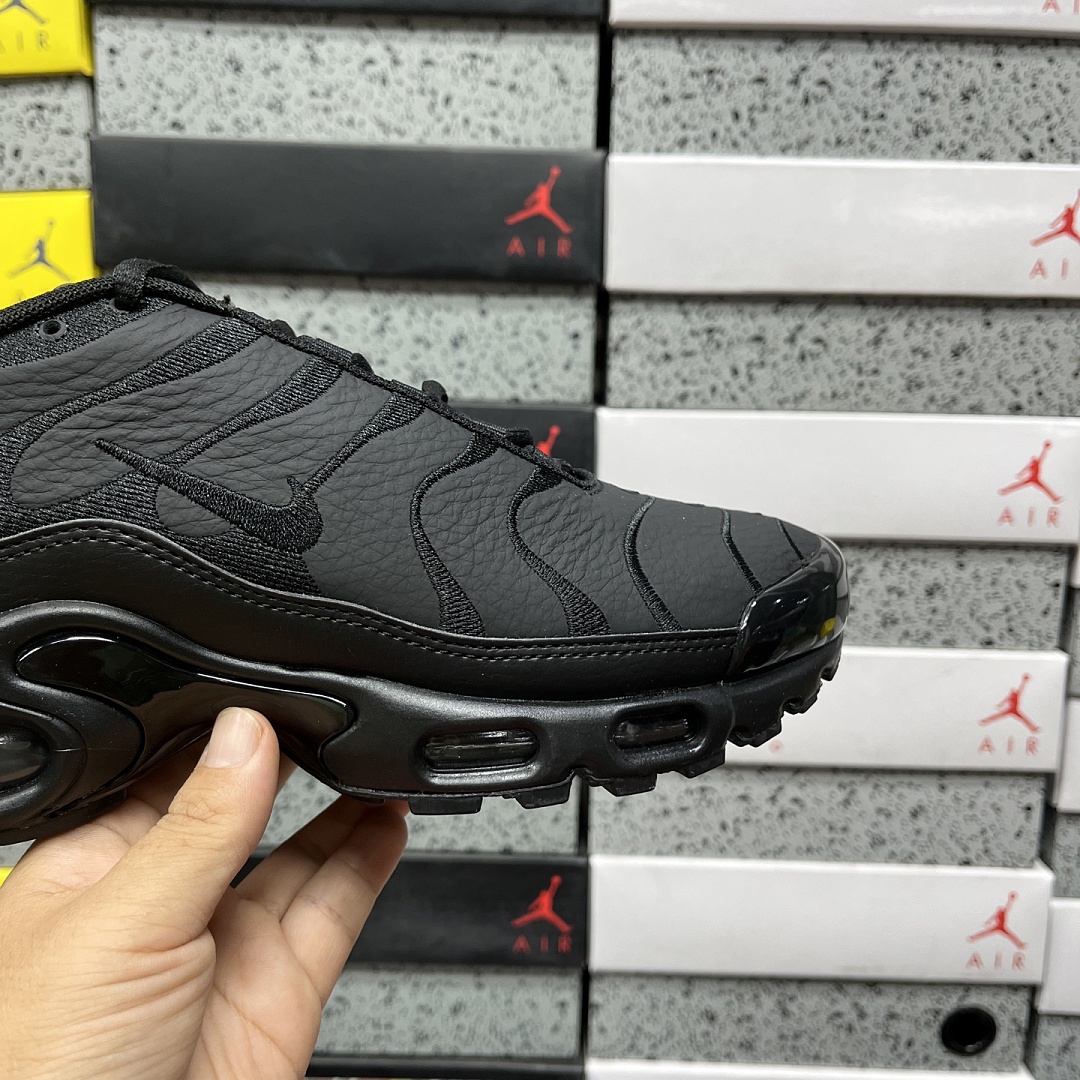 Nike Air Max Plus Triple Black Leather - Image 3