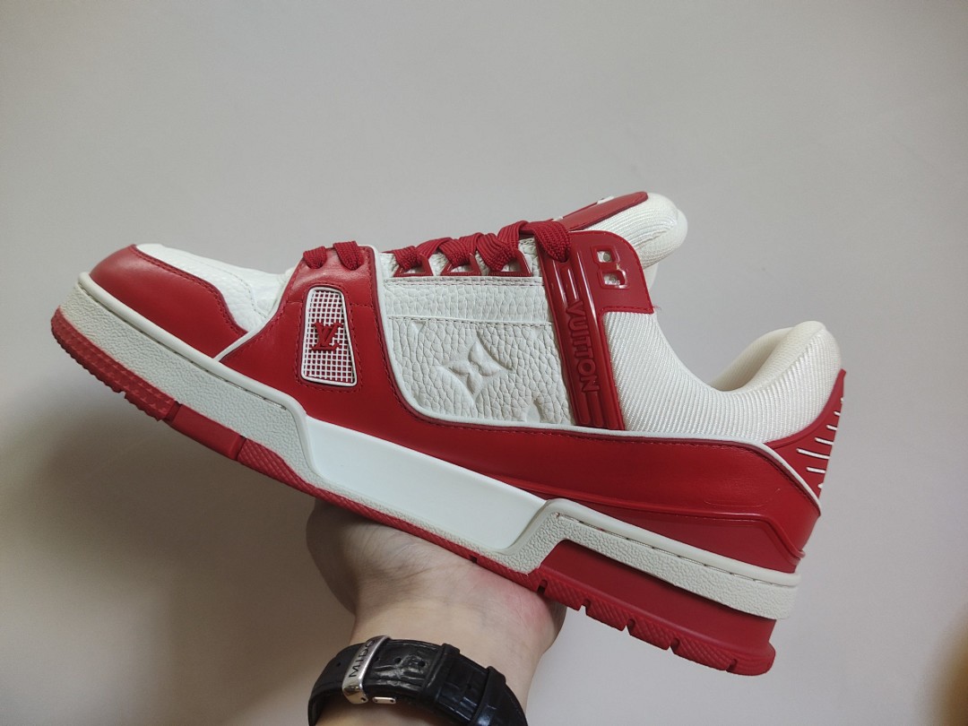 Louis Vuitton LV Trainer (Red White) - Image 9