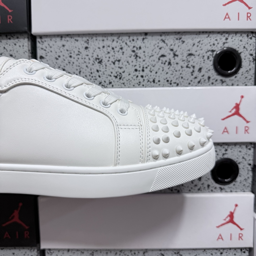 Christian Louboutin CL 32404223047 White Patent Stud - Image 6