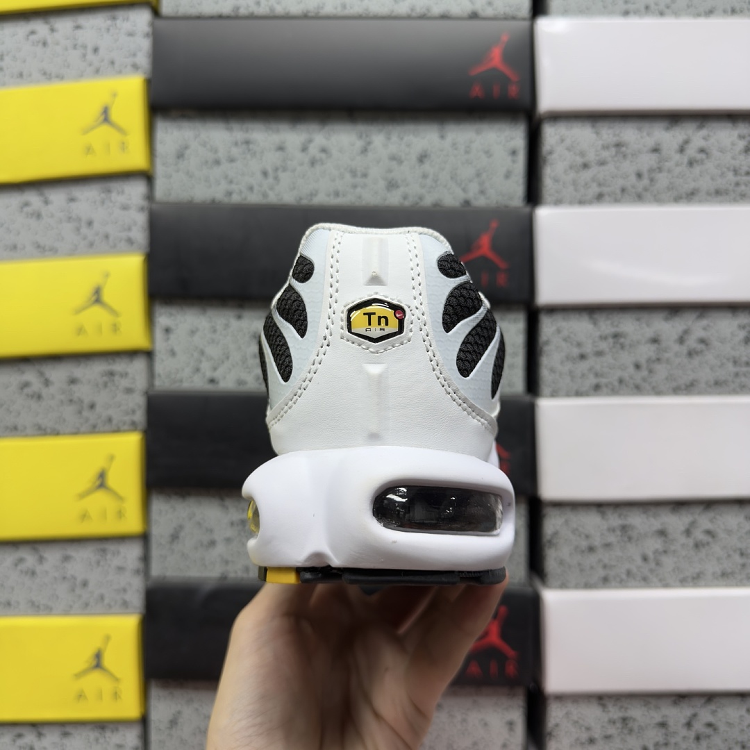 Nike Air Max Plus White Black Metallic Pewter - Image 6