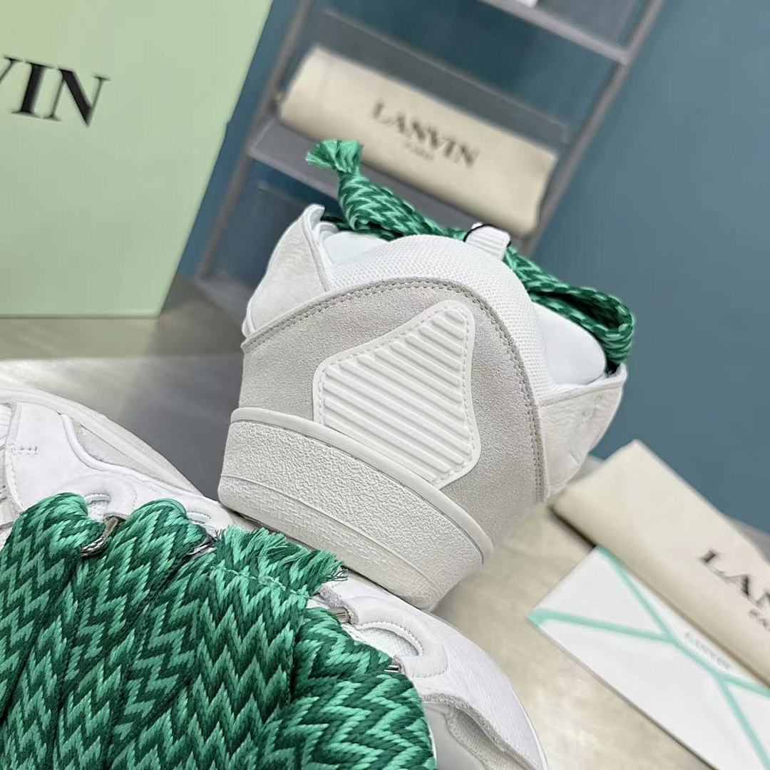 Lanvin FoShan Batch Lanvin Leather Curb Sneakers Three Generations - Image 5