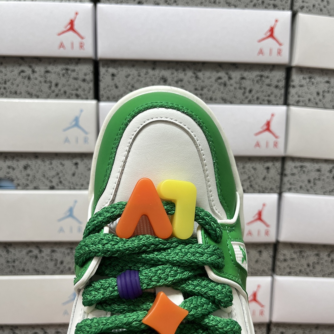 Louis Vuitton Trainer Maxi (White Green) - Image 4