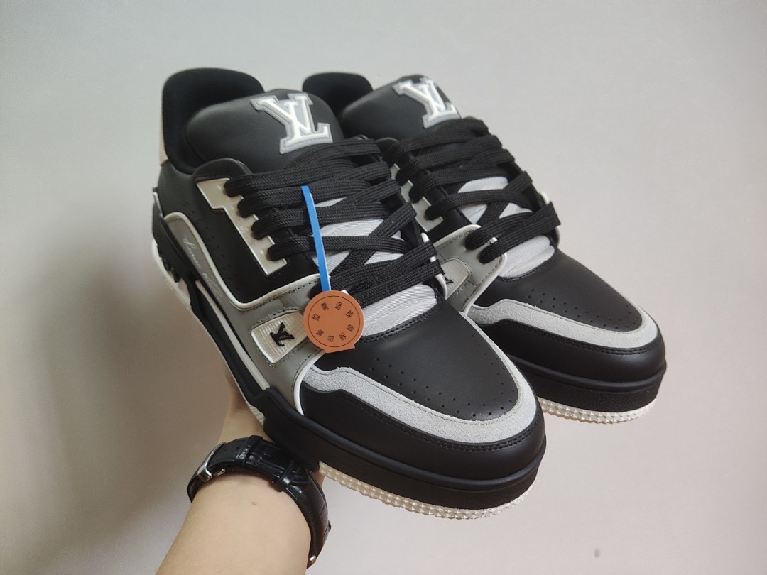 Louis Vuitton LV Trainer (Black Grey White) - Image 8