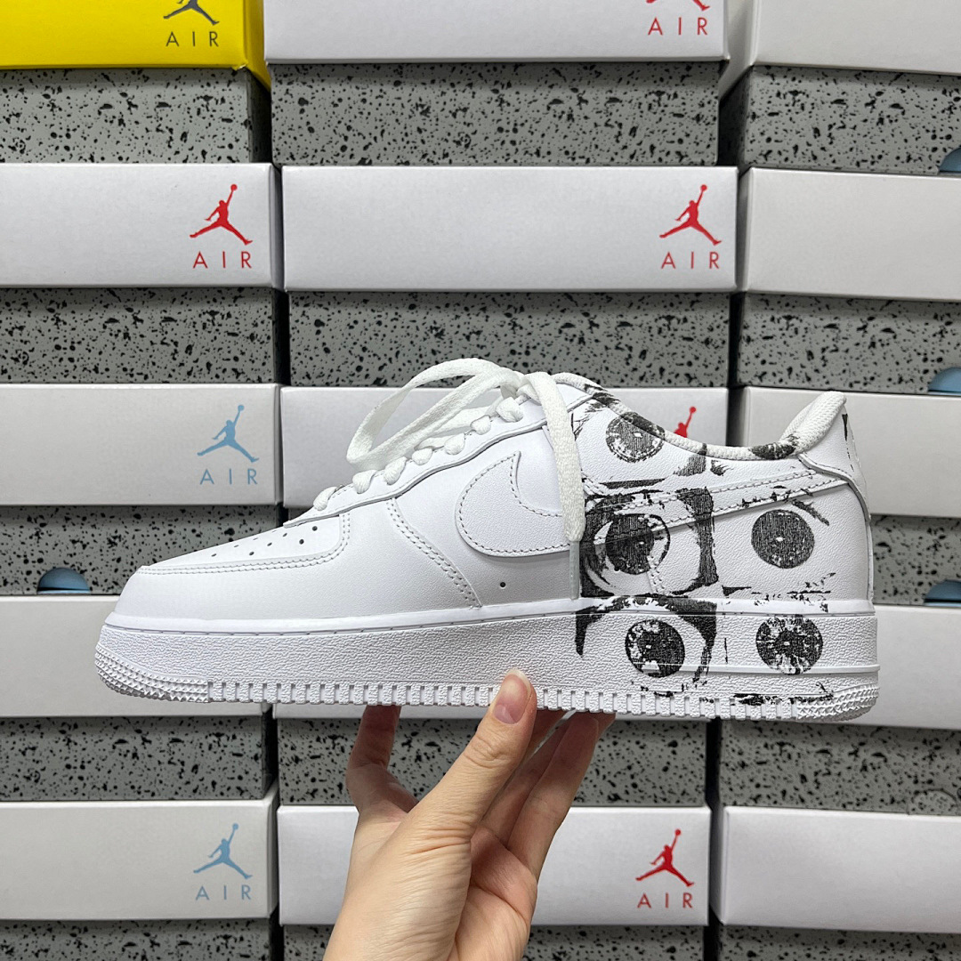 Nike Air Force 1 Low Supreme Comme Des Garcons Shirt CDG (White) - Image 4