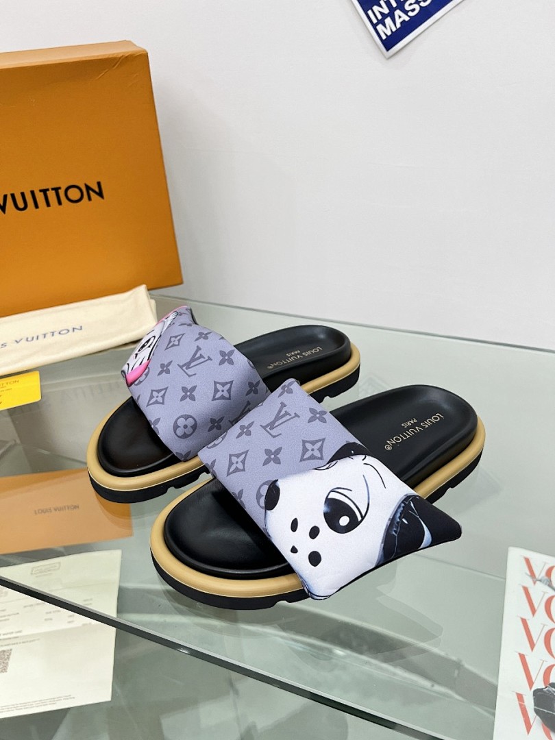 Louis Vuitton Velcro Slippers - Image 7