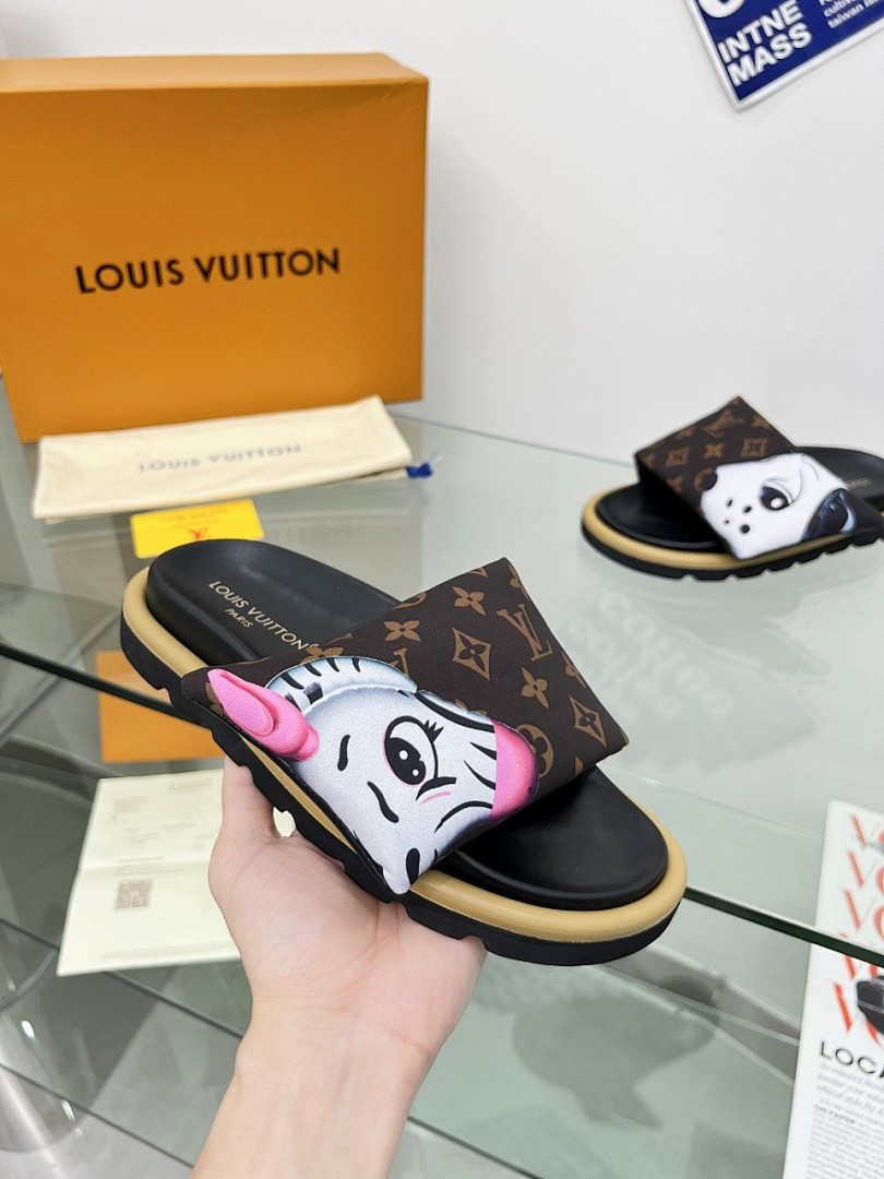 Louis Vuitton Velcro Slippers - Image 5