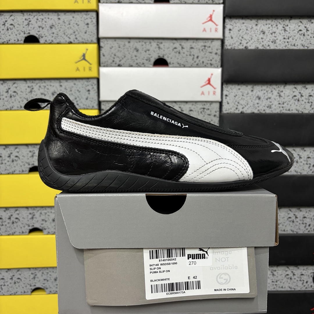 Balenciaga Speedcat Leather (Black White)