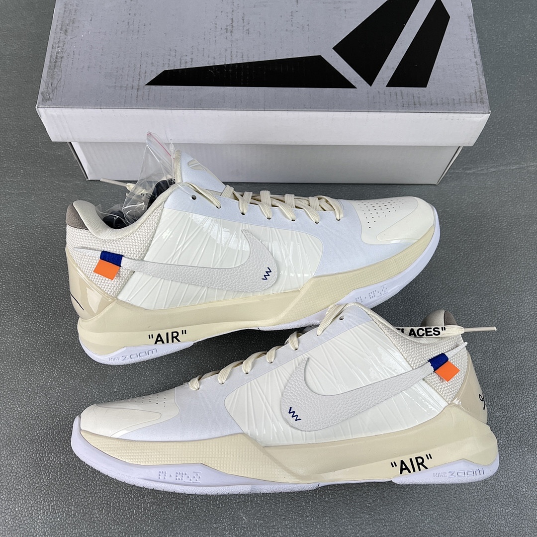 Nike Off White X NK Zoom Kobe ZK5 OW Custom Collab - Image 9