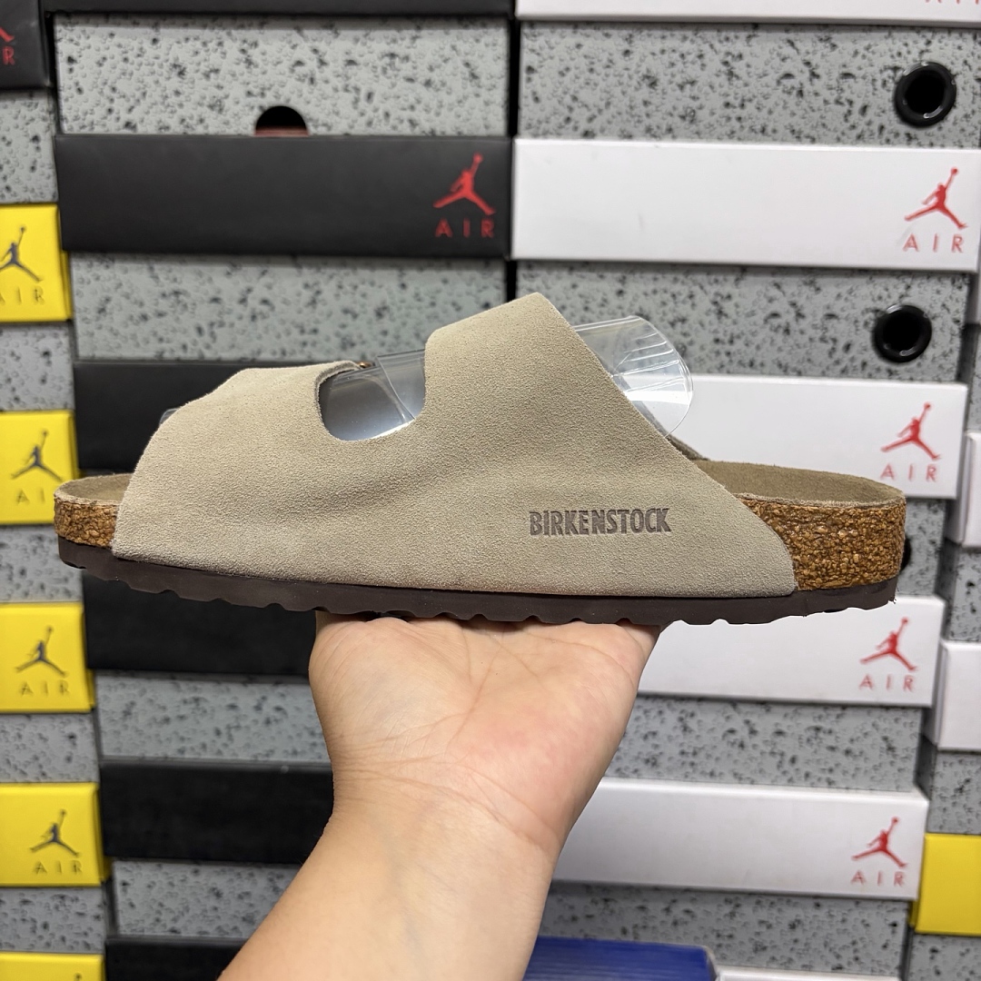 Birkenstock Birken Arizona Birkibuc 1022154 (Khaki) - Image 8