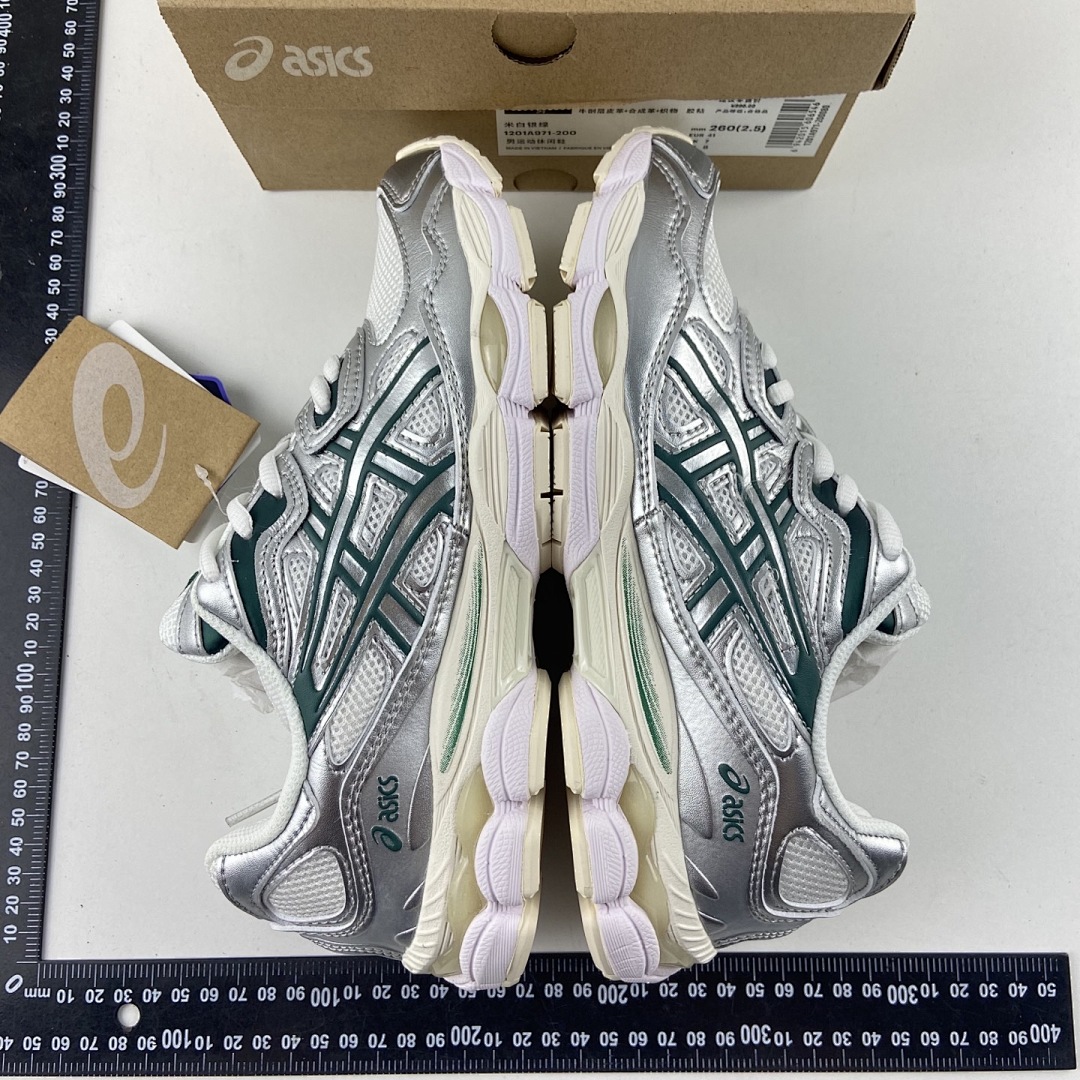ASICS Gel-NYC Cream Kale NYC Off (White Silver Green) - Image 7