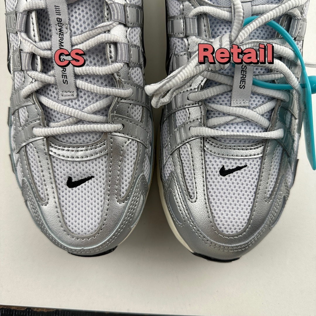 Nike P-6000 White Metallic Silver Flat Black CD6404-105 - Image 14