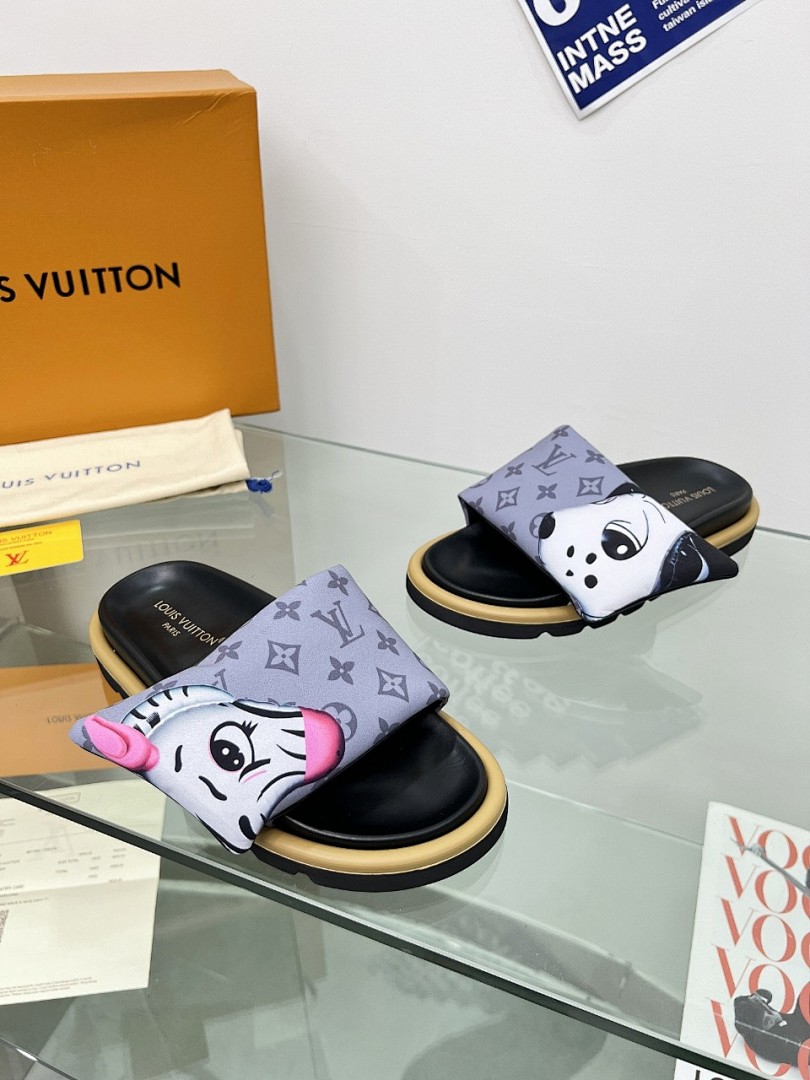 Louis Vuitton Velcro Slippers - Image 6