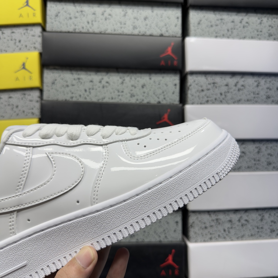 Nike Air Force 1 Low '07 Premium White Patent - Image 6