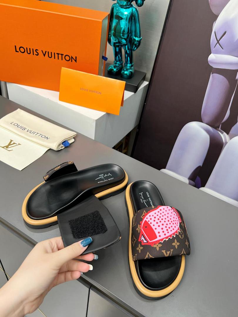 Louis Vuitton Velcro Slippers - Image 2