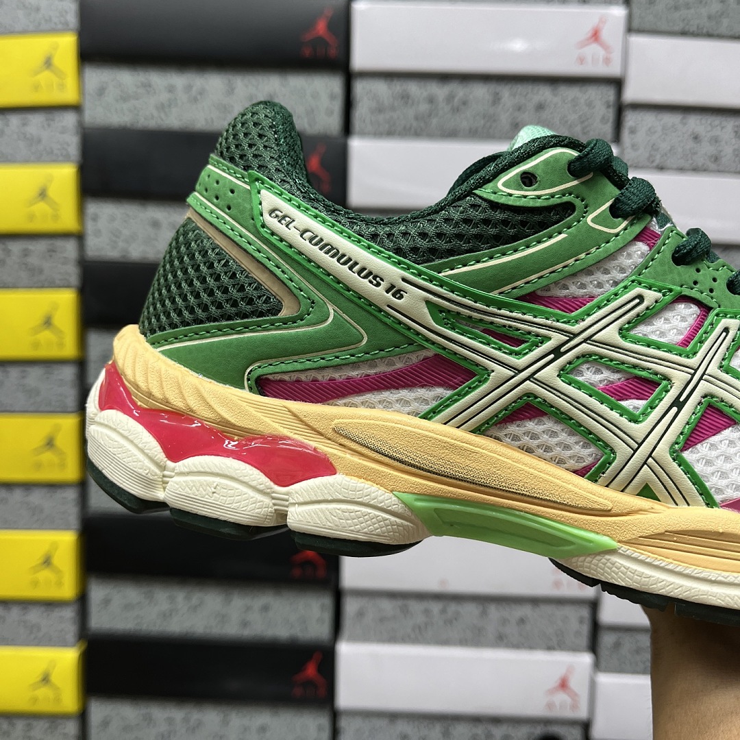 ASICS Gel-Cumulus 16 Green Cream Ivory - Image 2