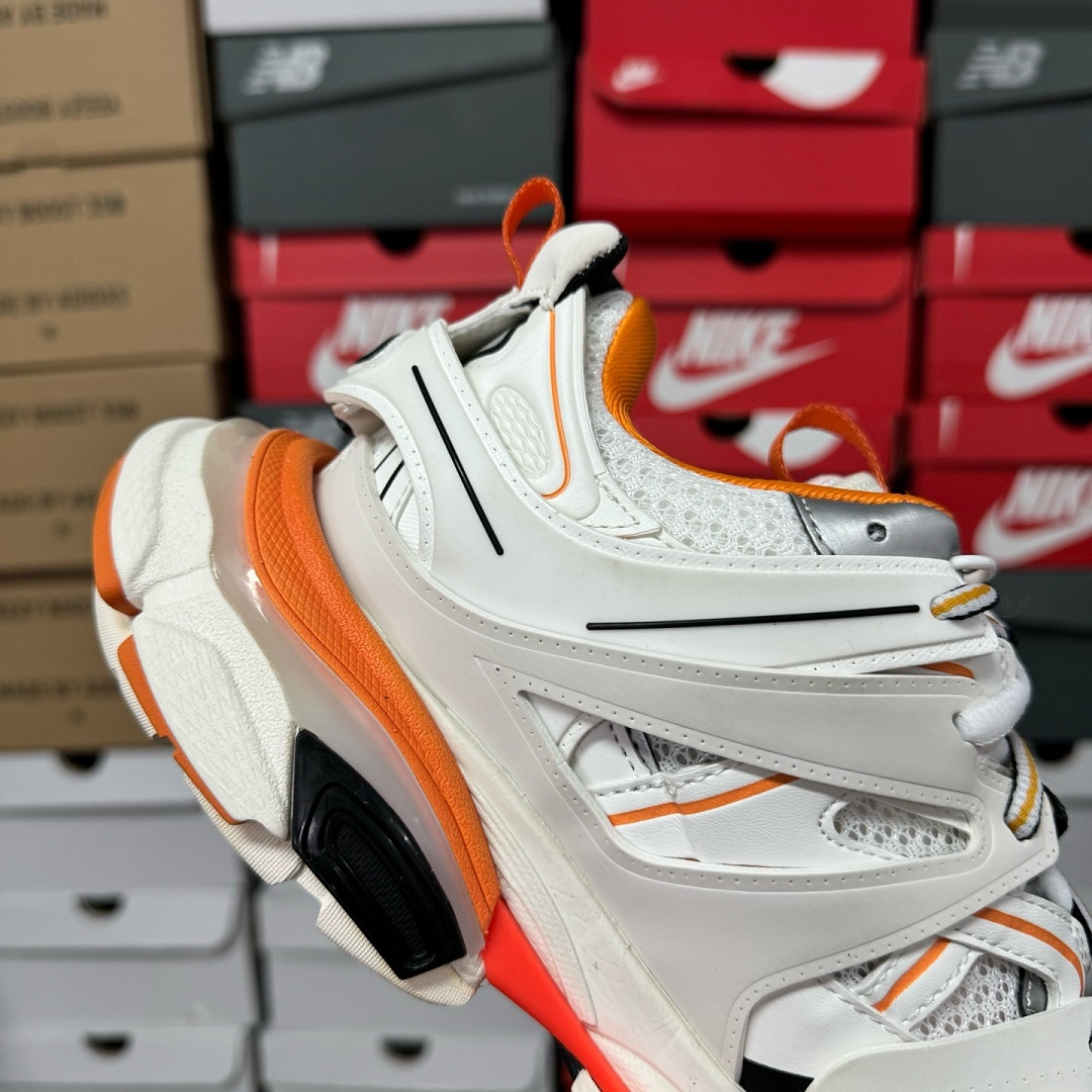 Balenciaga Track White Orange LED - Image 6