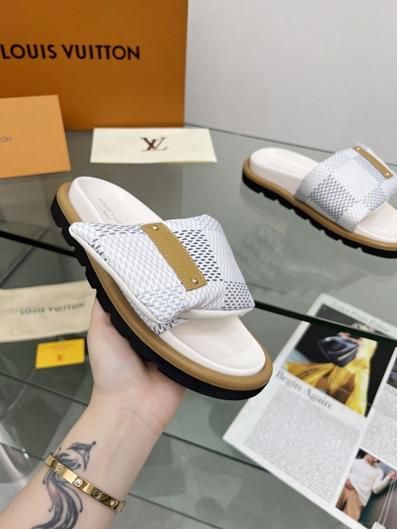 Louis Vuitton Velcro Slippers - Image 6