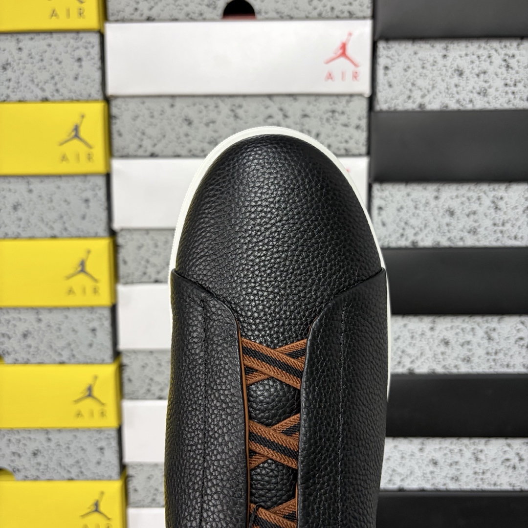 Zegna Deerskin Triple Stitch (White Black Brown) - Image 6
