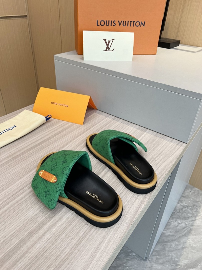 Louis Vuitton Velcro Slippers - Image 2