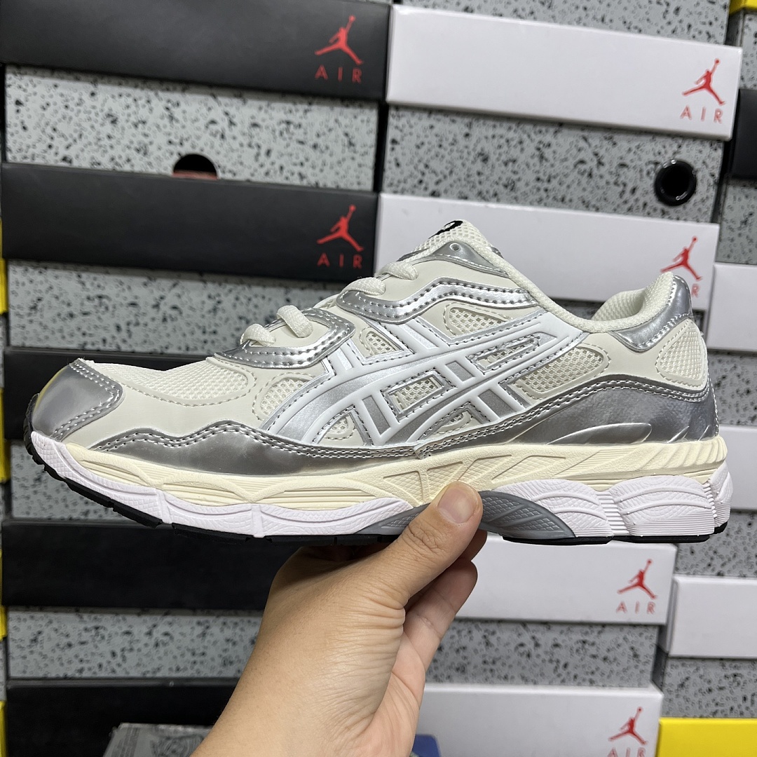 ASICS Gel-NYC Cream Pure Silver 1203A805-101 - Image 3