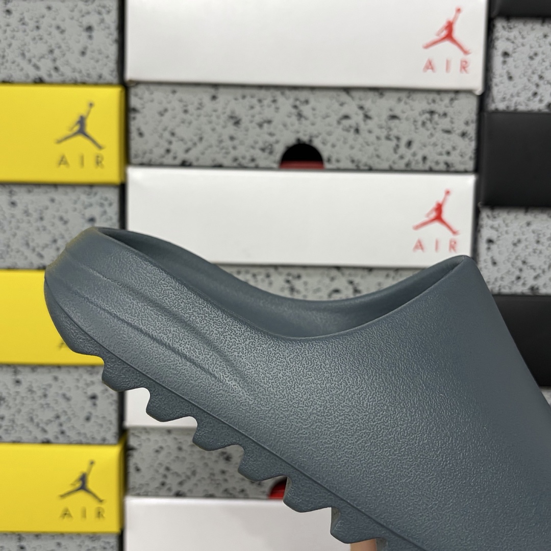 Adidas Yeezy Slide Slate Marine Slides Dark Grey Green (Matte) - Image 3