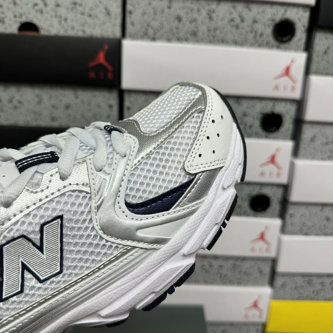New Balance 530 (White Silver Navy) - Image 9