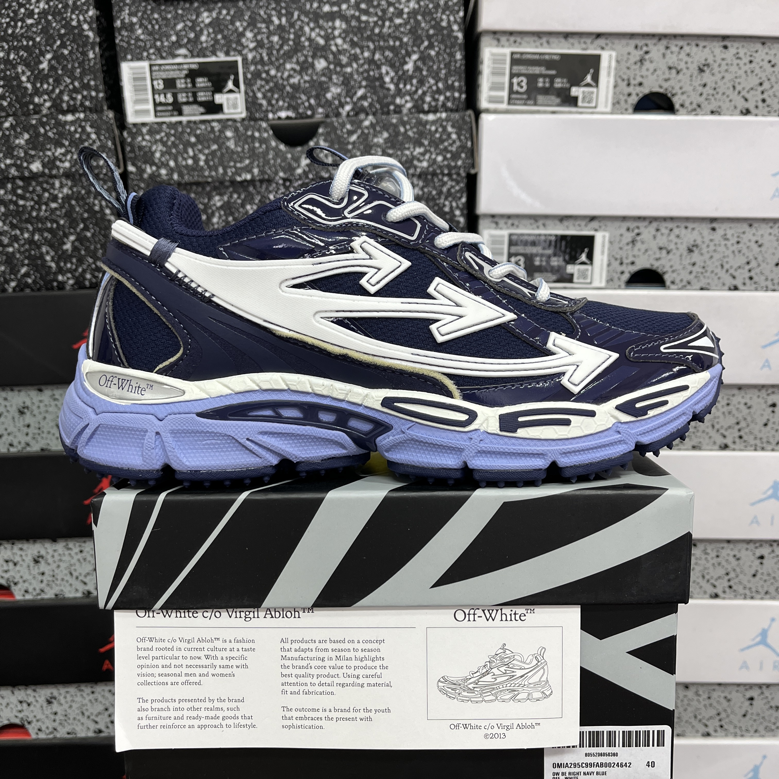 Off-White Be Right Back (Navy Blue) - Image 11