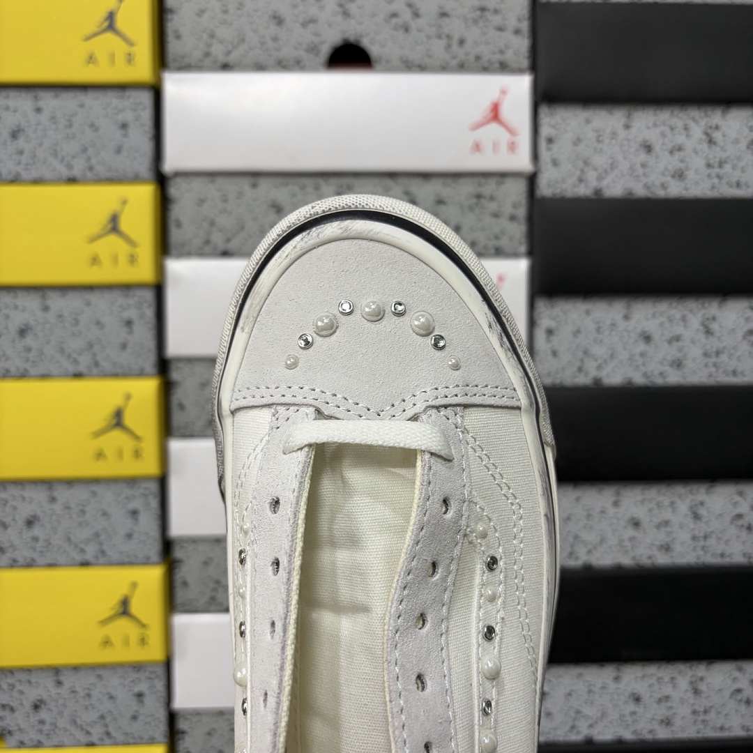Vans OTW Old Skool 36 Pearlized Pack Marshmallow VN000E8VCCZ Cream White Bead Rhinestone - Image 6