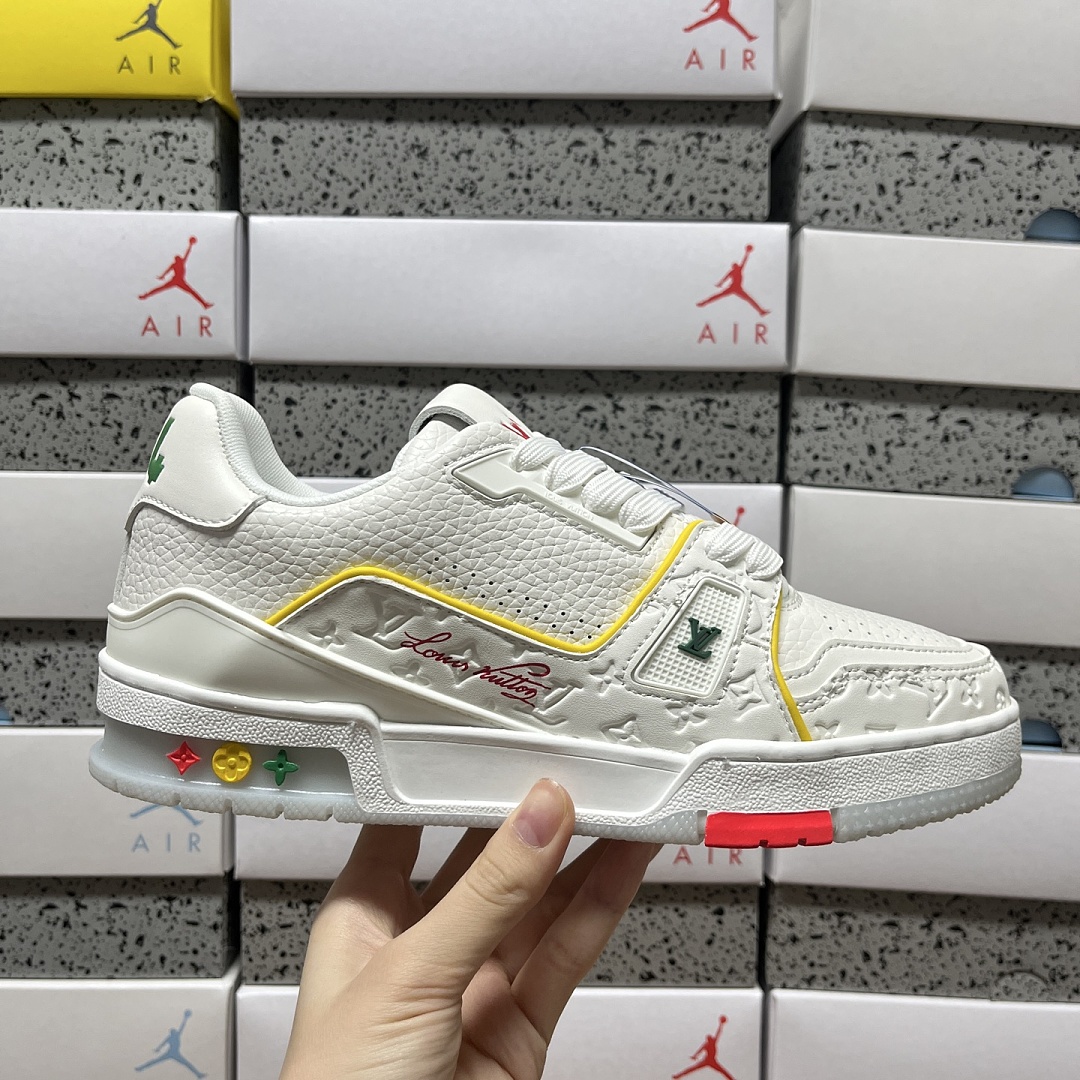 Louis Vuitton Trainer WHITE/YELLOW (White Yellow) - Image 5