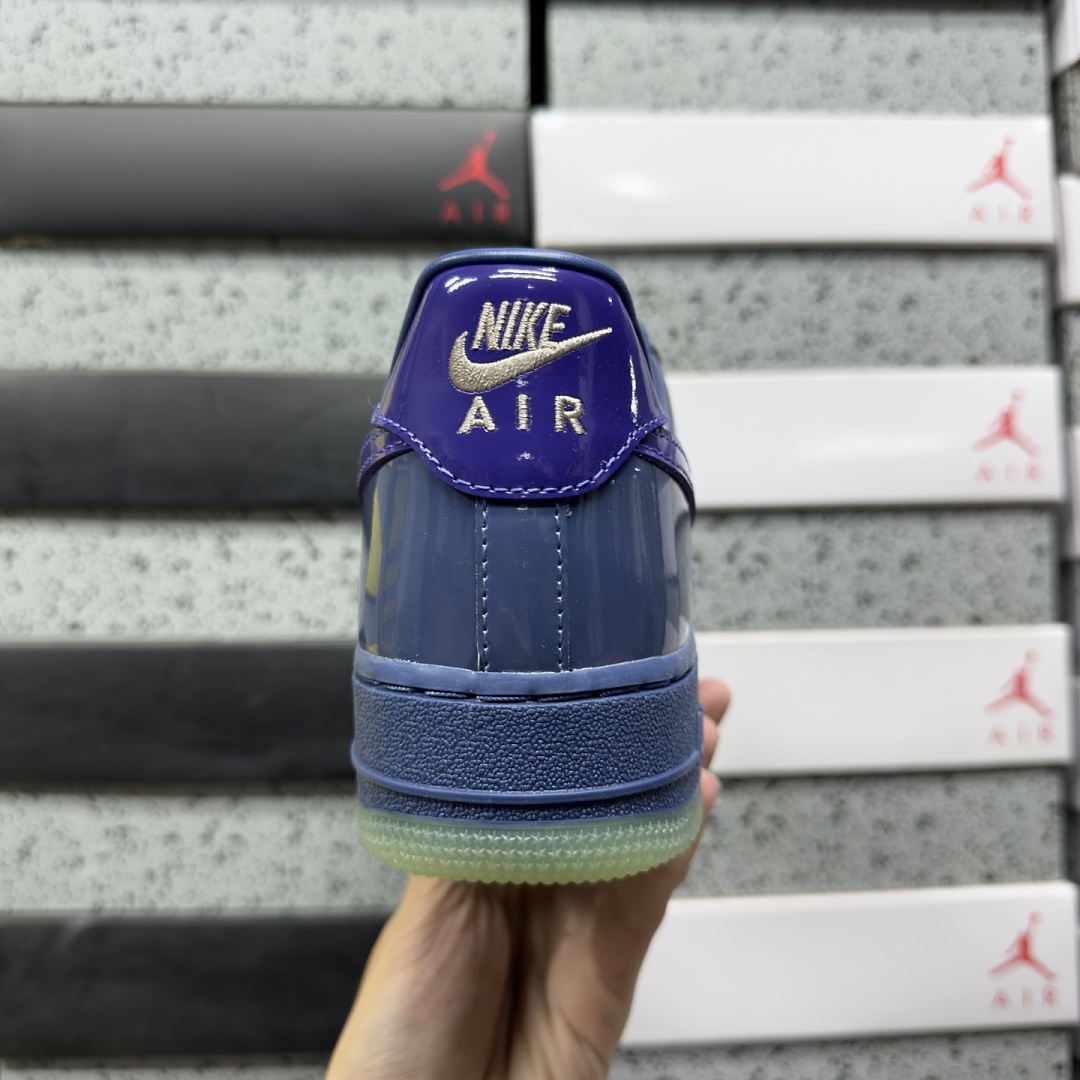 Nike Air Force 1 Low Patent Leather Mystic Navy Grape (Ice) - Image 7