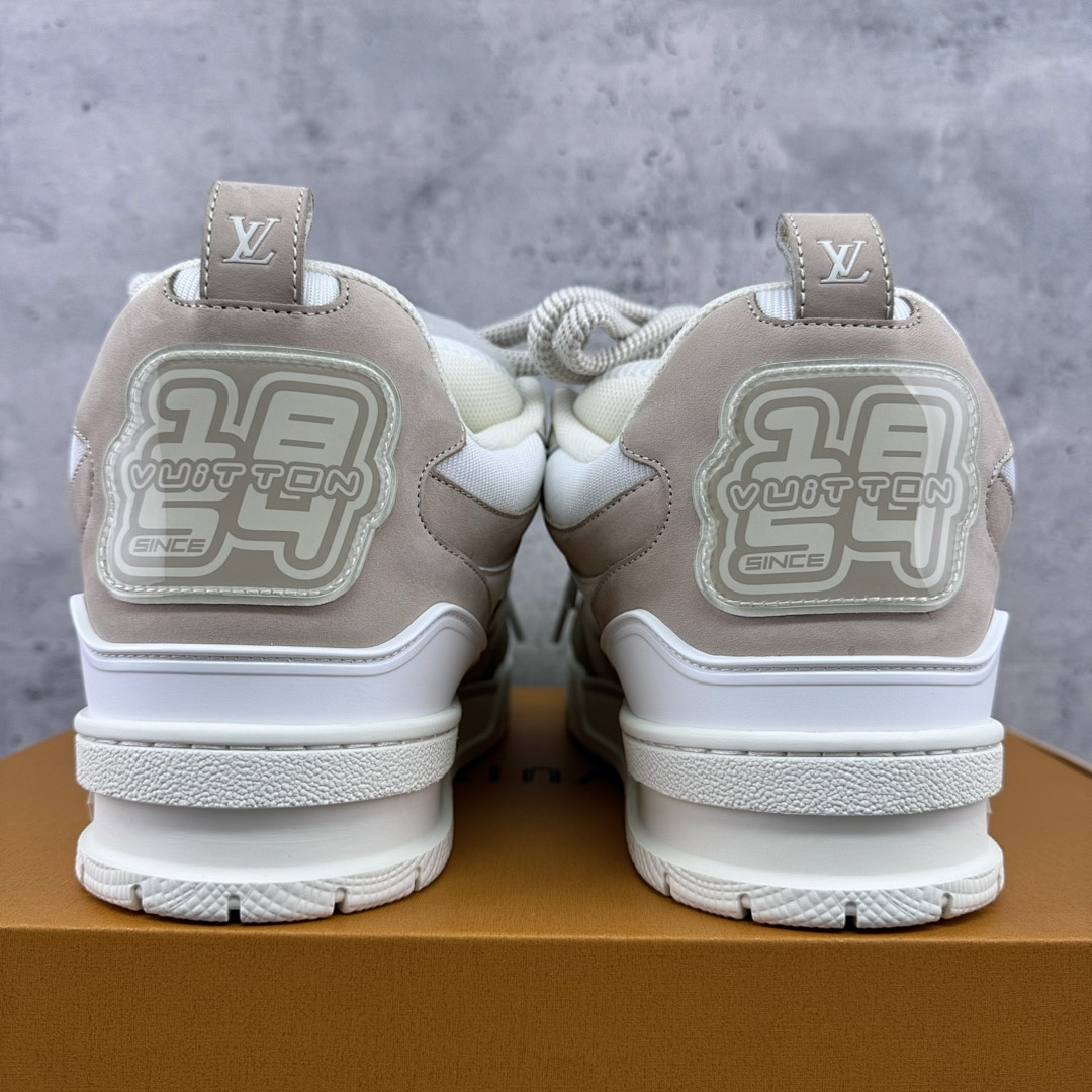 Louis Vuitton LV Skate White Brown Sneakers - Image 11