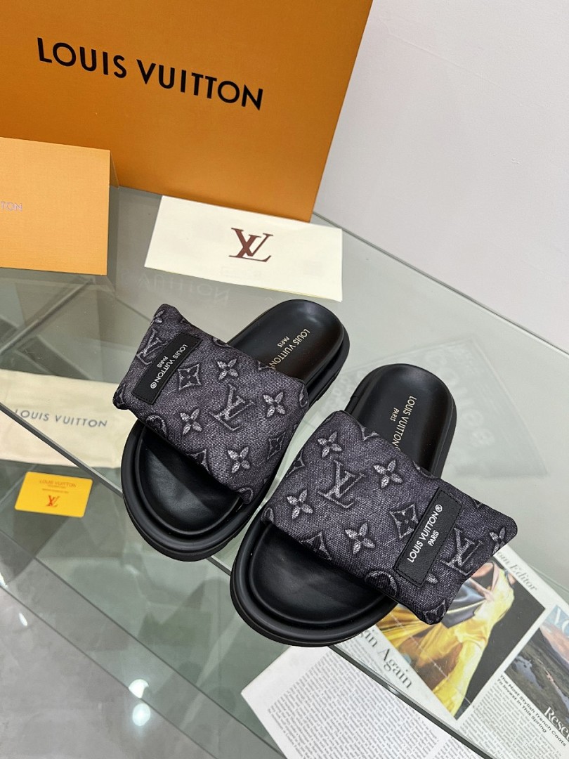 Louis Vuitton Velcro Slippers
