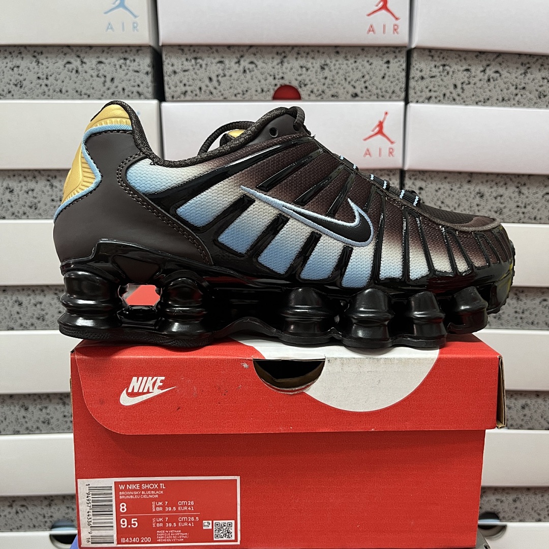 Nike Shox TL Velvet Brown Denim Turquoise