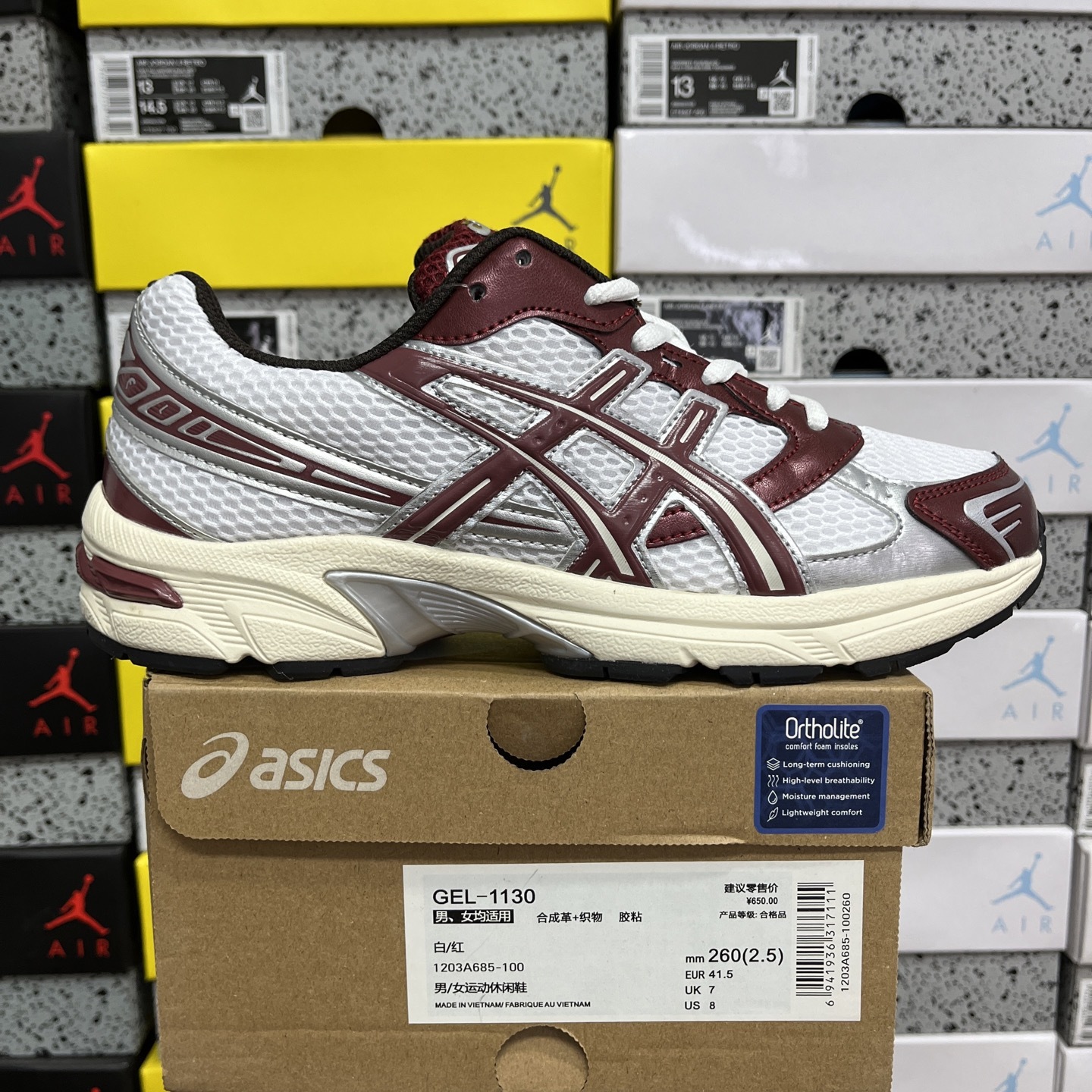 ASICS Gel 1130 White / (Red) - Image 10