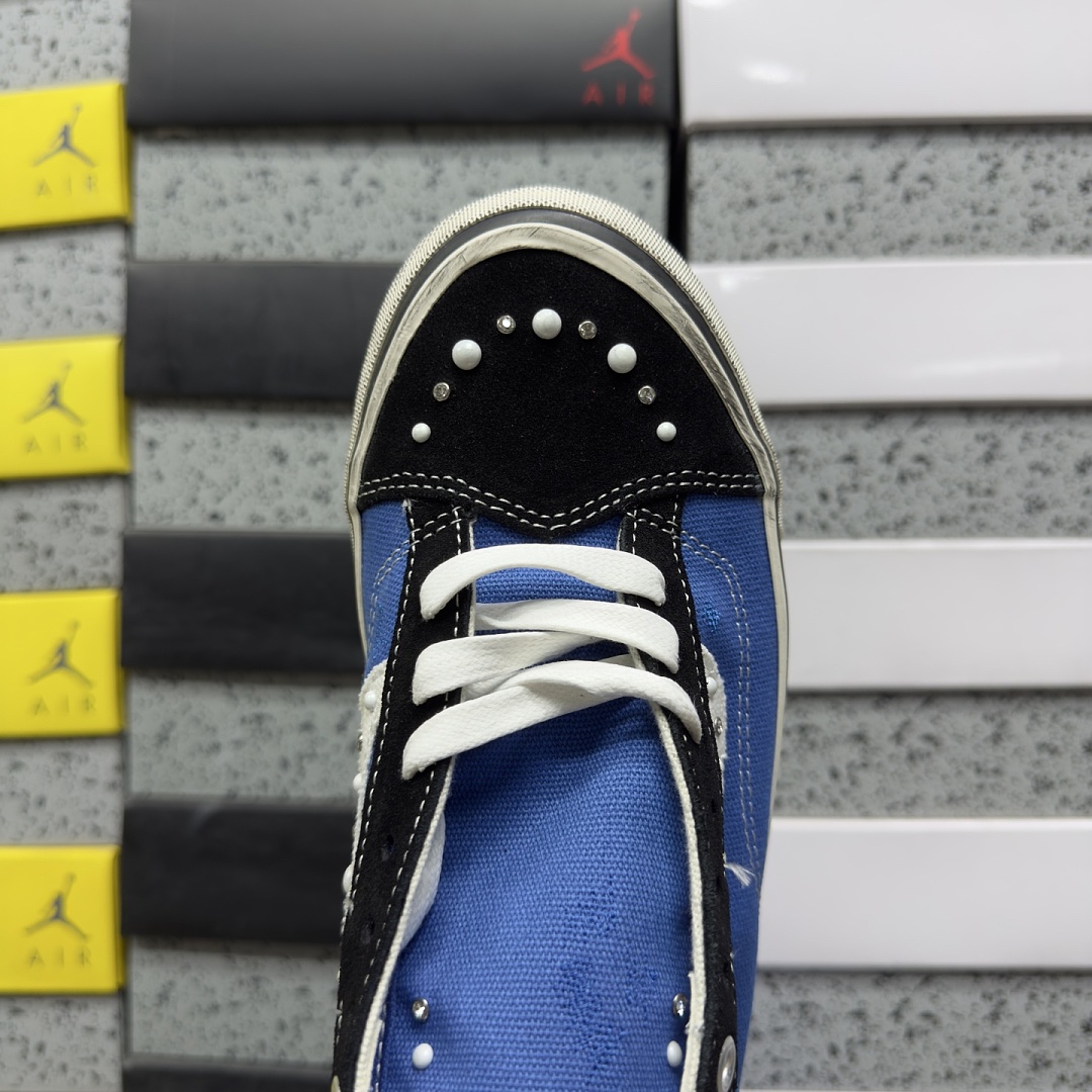 Vans LX Old Skool 36 Pearlized Pack Black Navy VN000E8VYA6 Blue Bead - Image 3