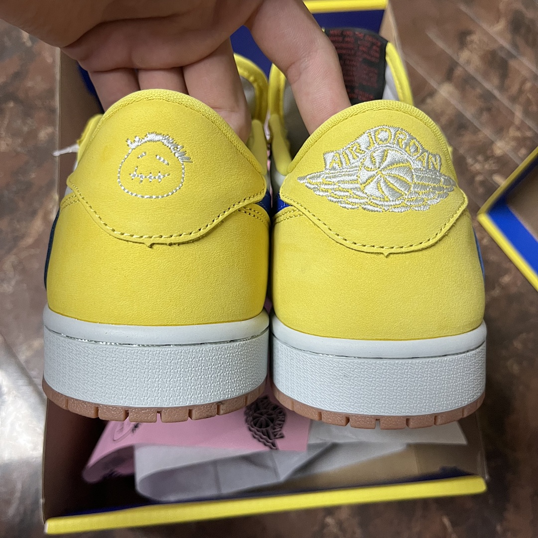 Nike Jordan 1 Retro Low OG SP Travis Scott Canary - Image 2