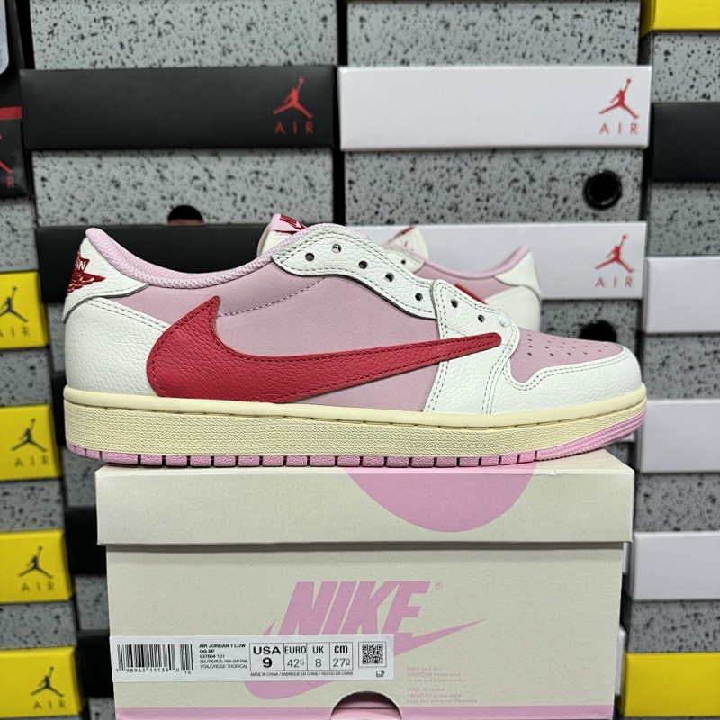 Nike Jordan 1 Retro Low OG SP Travis Scott Shy (Pink)