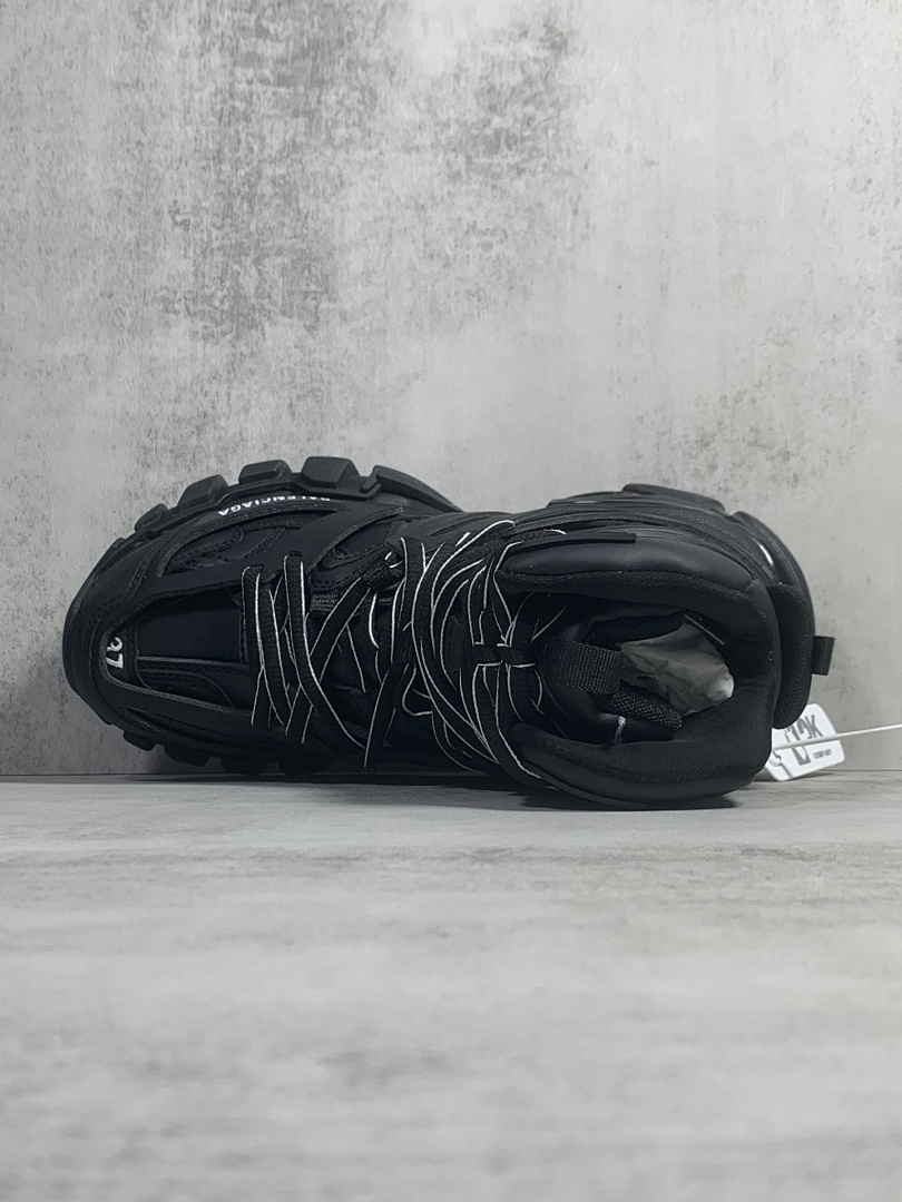 Balenciaga Track High Top Leather (Black) - Image 5