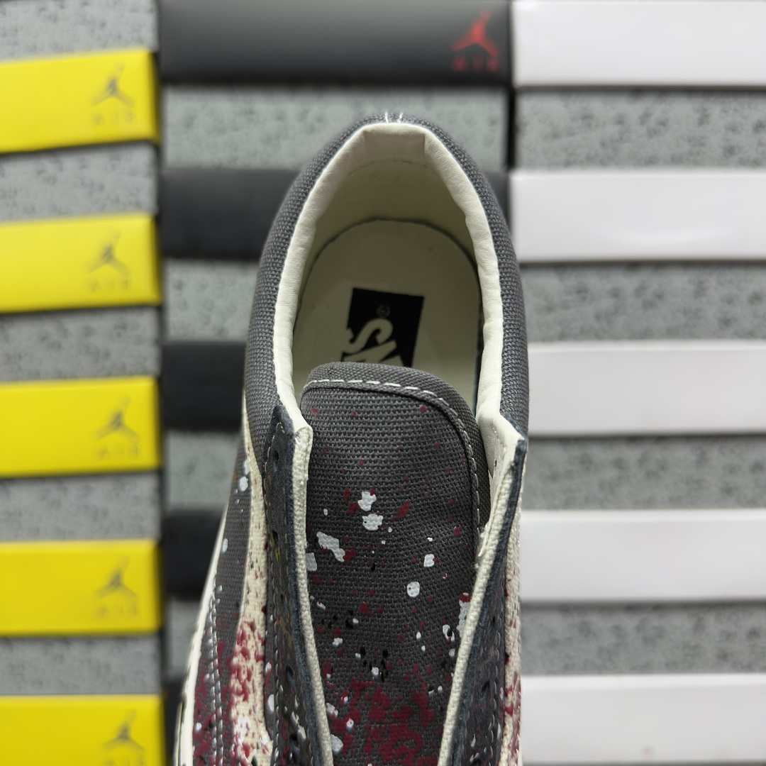 Vans Premium Old Skool 36 Paint Splatter Charcoal (Grey) - Image 7