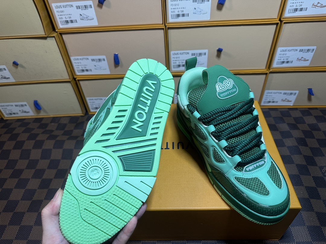 Louis Vuitton LV Skate Green Sports Shoes - Image 2