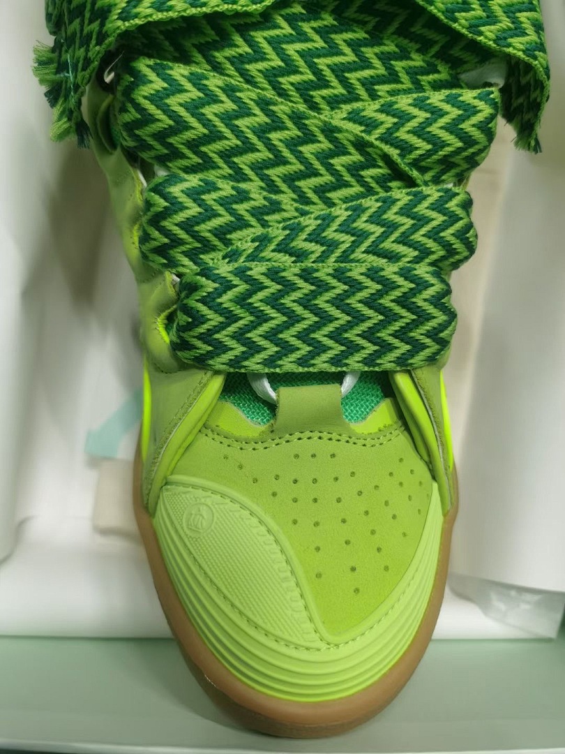Lanvin FoShan Batch Lanvin Leather Curb Sneakers Three Generations - Image 7