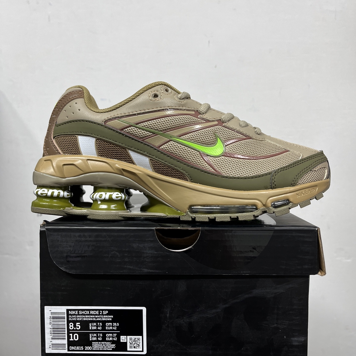 Nike Shox Ride 2 Supreme (Olive) - Image 11