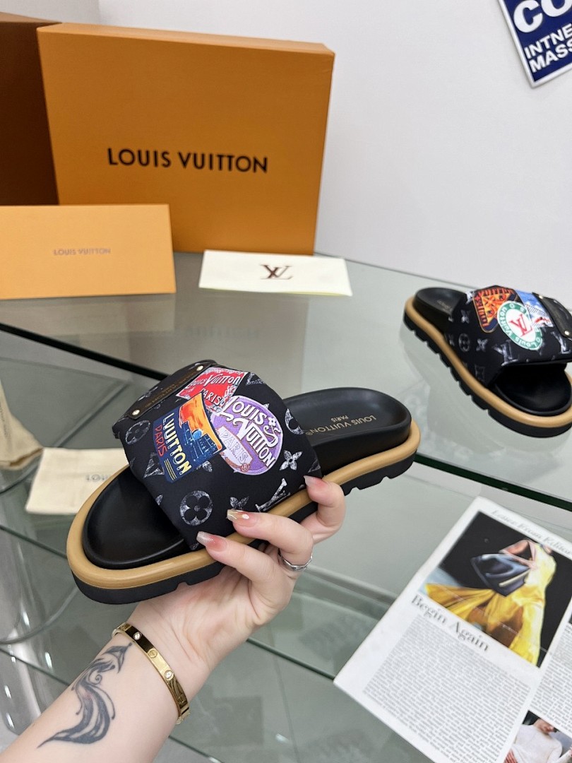 Louis Vuitton Velcro Slippers - Image 3
