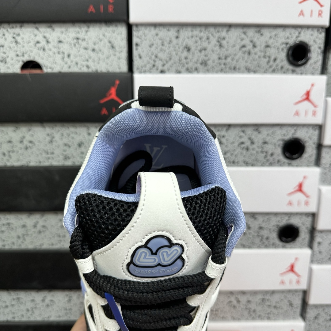 Louis Vuitton Skate Sneaker SK8 (Black Grey Blue) - Image 6