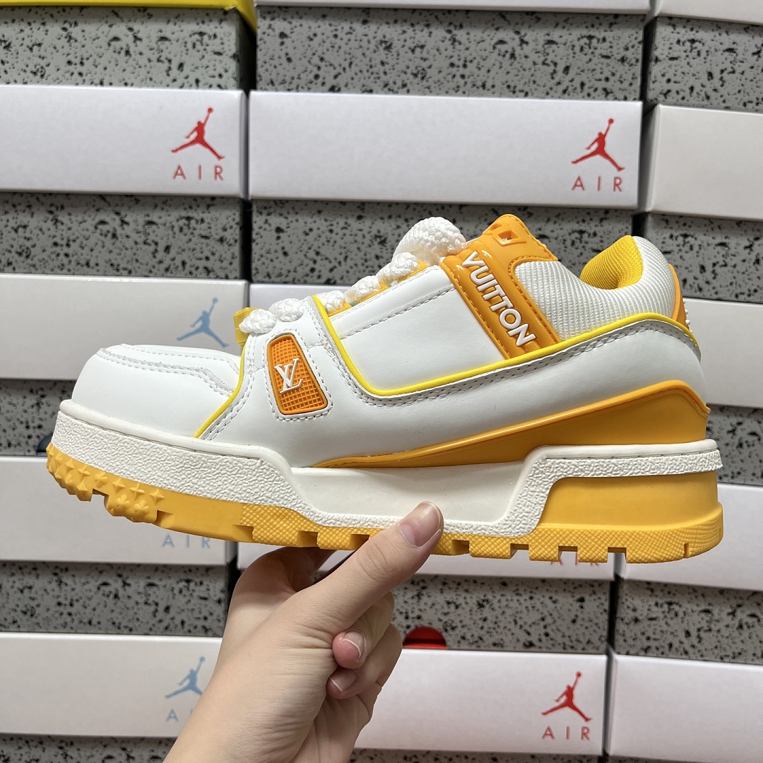 Louis Vuitton Trainer Maxi (Orange White) - Image 9