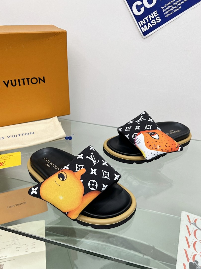 Louis Vuitton Velcro Slippers - Image 9