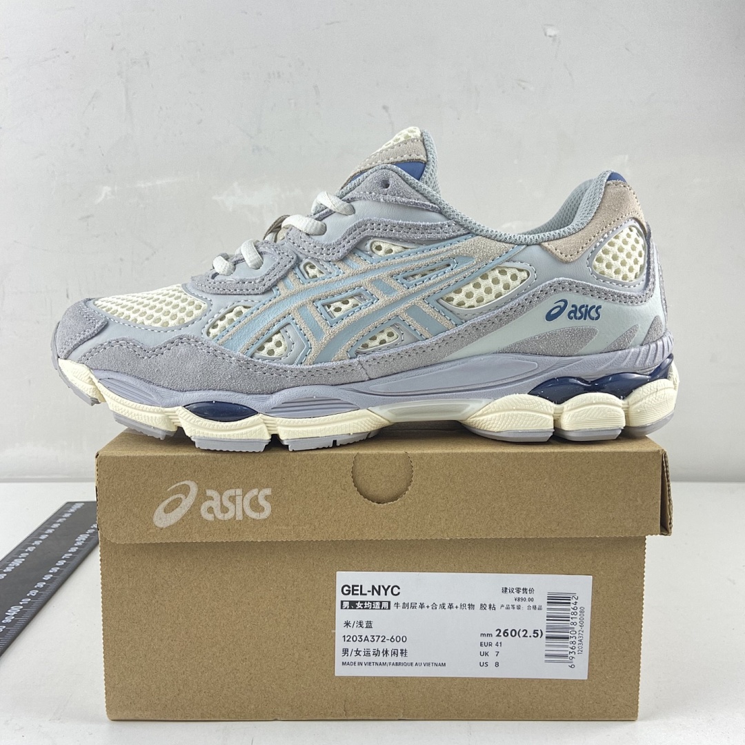 ASICS Gel-NYC Ivory Mid Grey NYC (Cream Light Blue) - Image 2